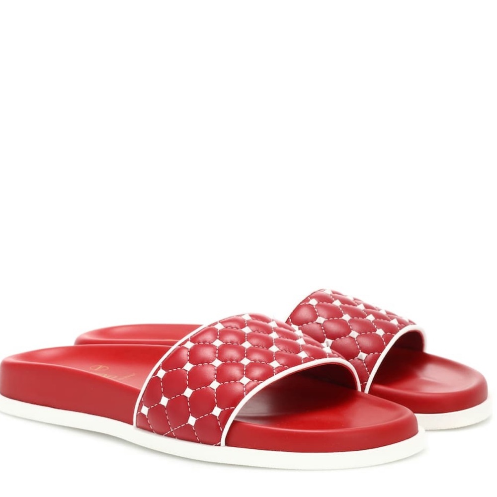 100% Valentino slides/ sandals sz38.5